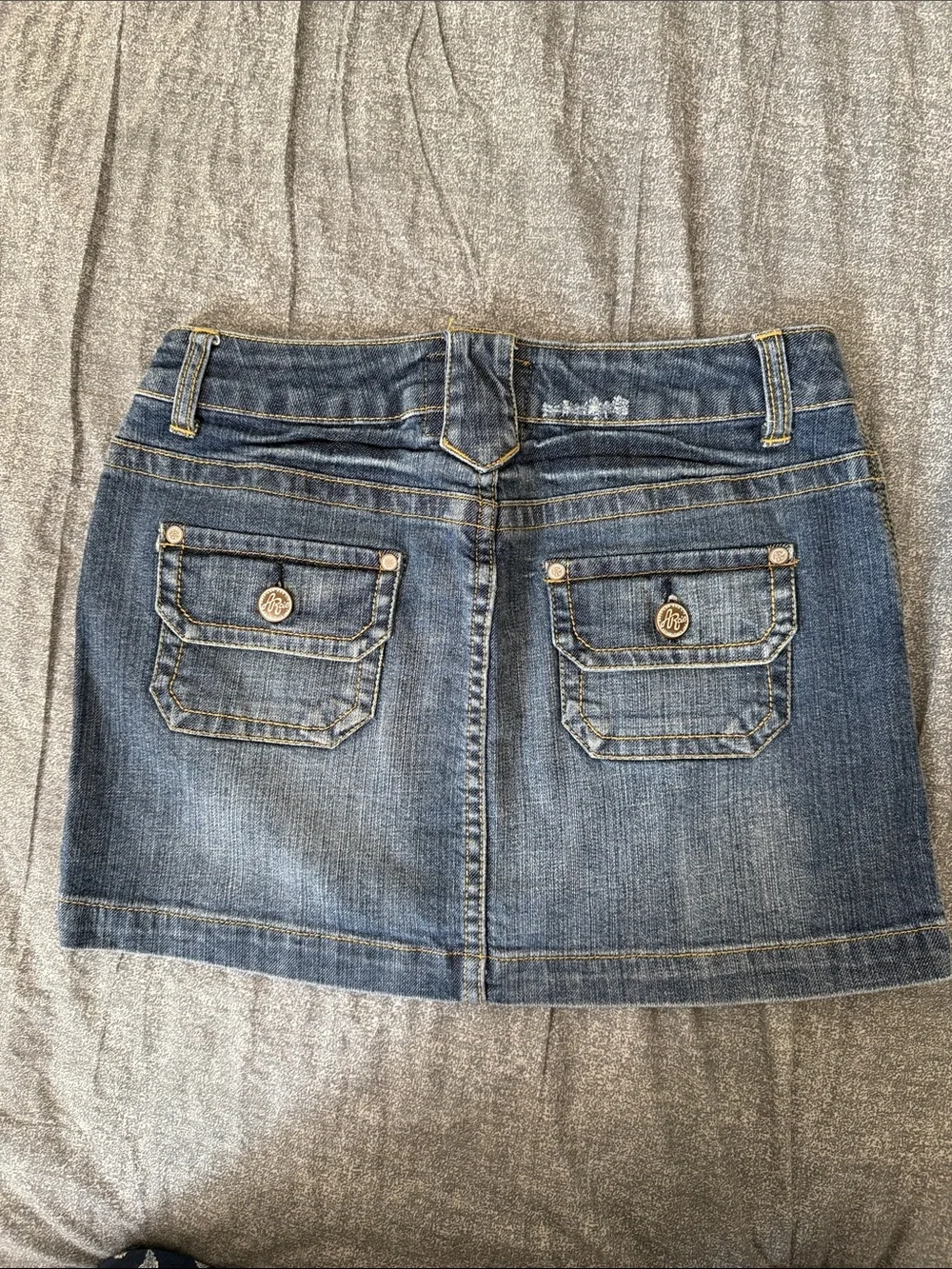 American Rag Denim Mini Skirt in Faded Blue